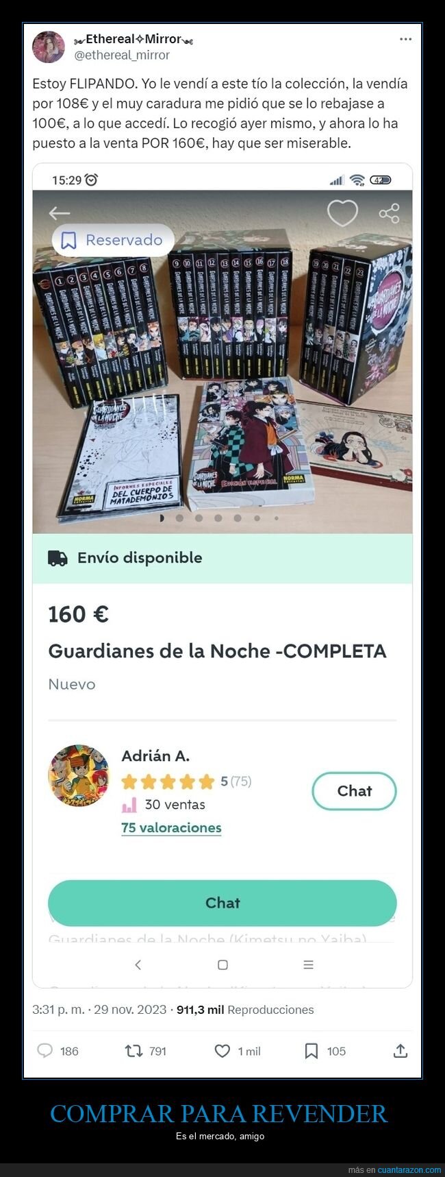 vender,wallapop,manga,precio