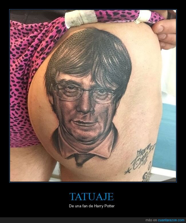 políticos,puigdemont,tattoo,wtf