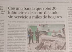 Enlace a 20 kilómetros de cobre...