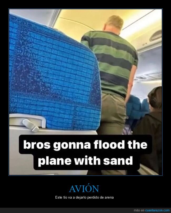 avión,hombre de arena,parecidos