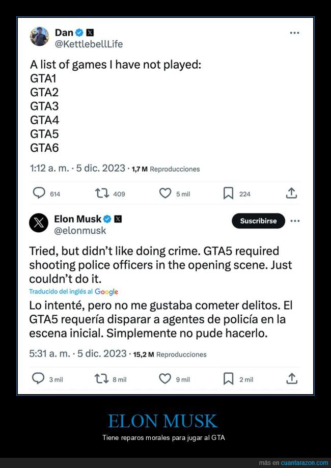 disparar,elon musk,gta,polic&iacute;a