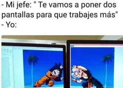 Enlace a Haciendo el mejor uso de una pantalla doble