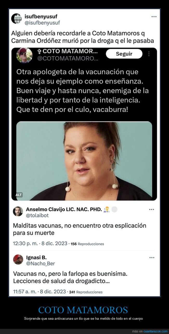 antivacunas,coto matamoros,itziar castro,muerte