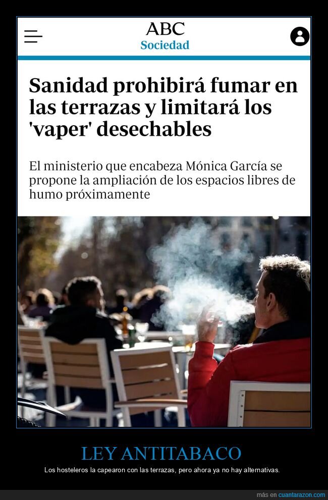 fumar,terrazas,vaper