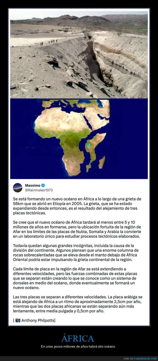 áfrica,curiosidades,océano,placas tectónicas