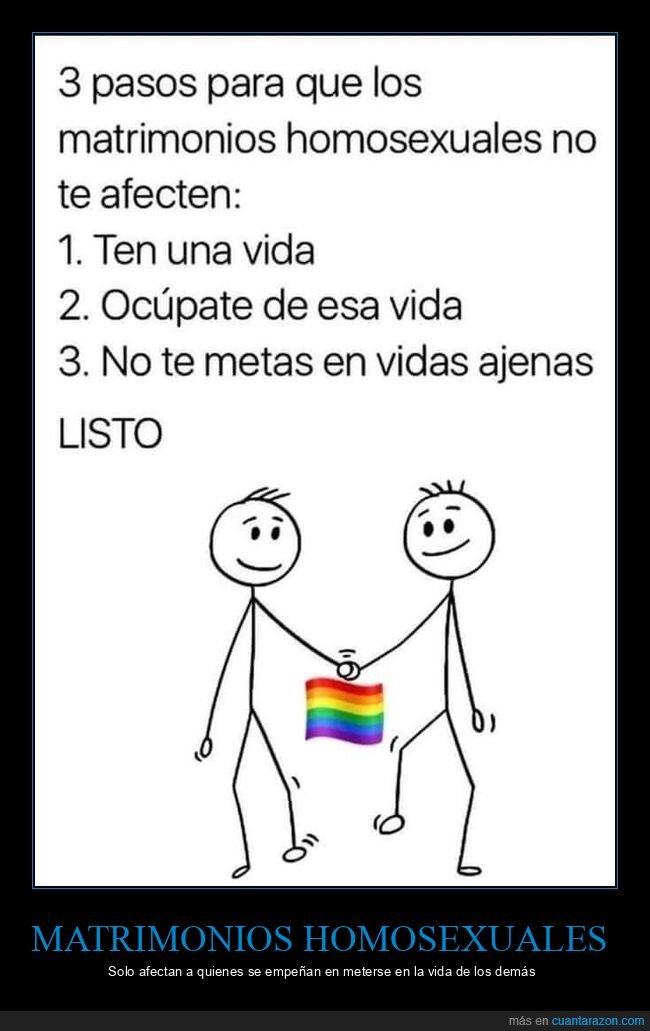 matrimonios homosexuales,afectar