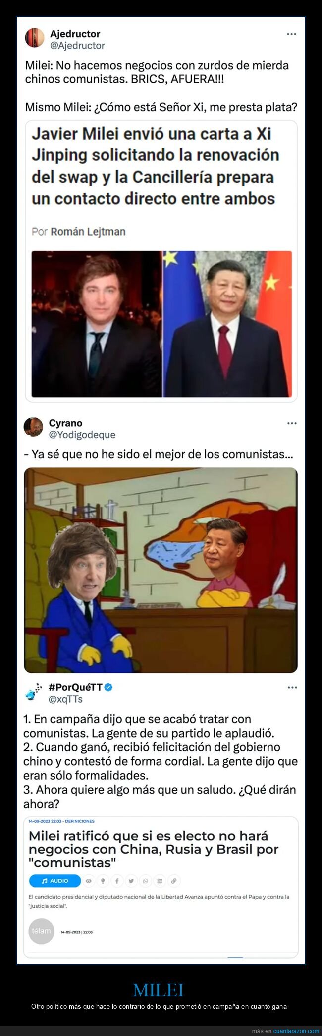 argentina,china,milei,políticos,xi jinping