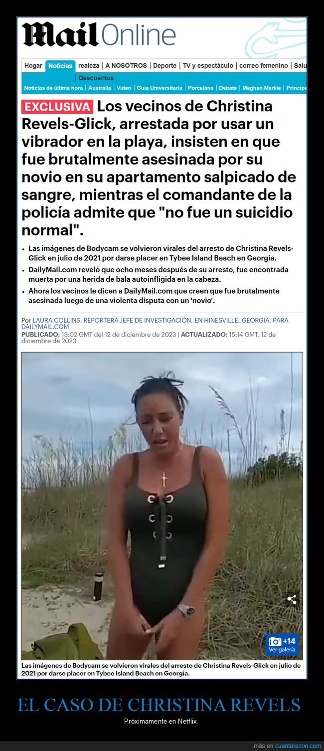 christina revels,muerte,suicidio