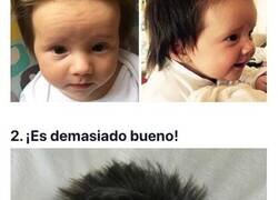 Enlace a Bebés que vinieron al mundo con pelazo