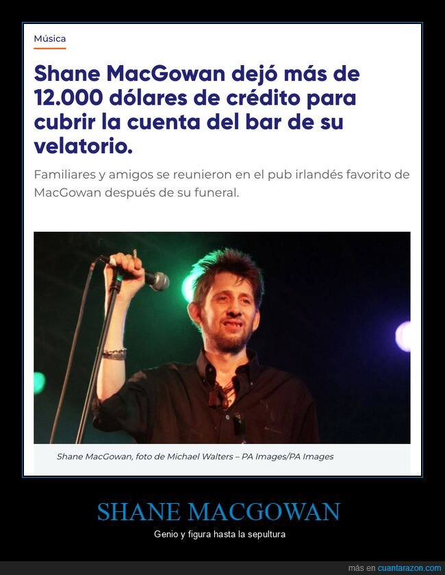 shane macgowan,pagar,bar,velatorio