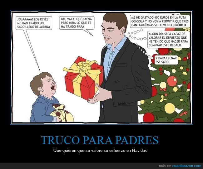 padre,hijo,regalo,navidad