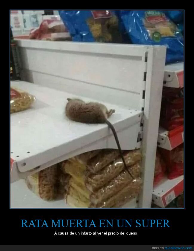 muerta,rata,supermercado