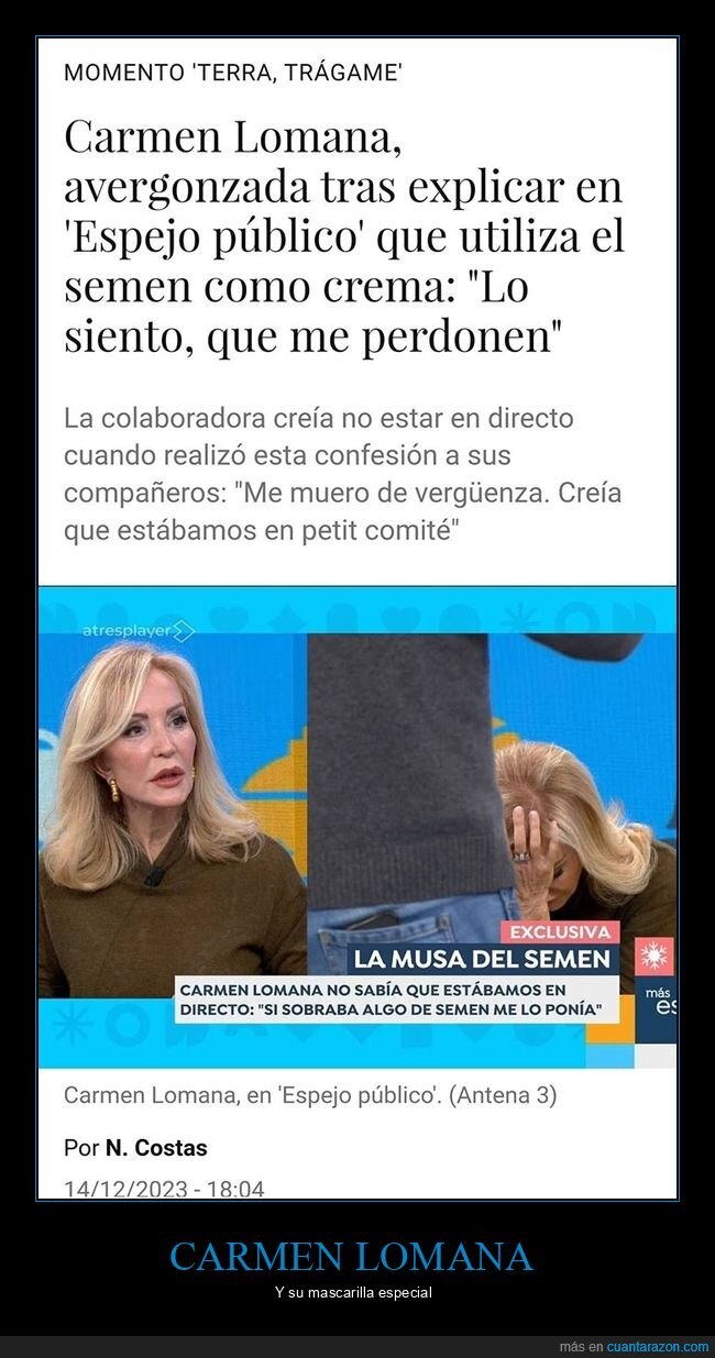 carmen lomana,crema,wtf