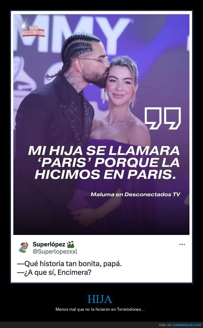 encimera,hija,maluma,nombres,par&iacute;s
