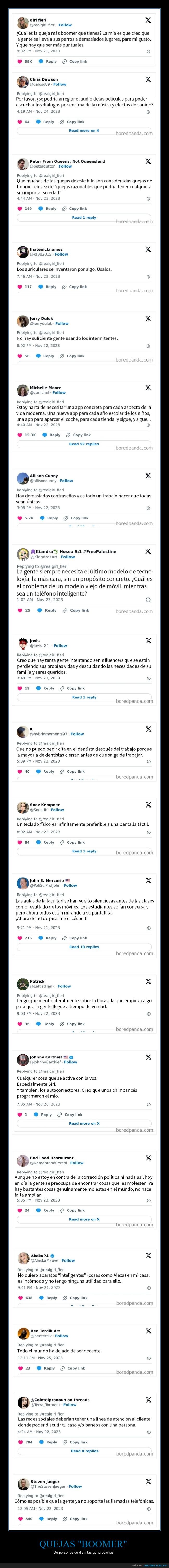 quejas boomer,generaciones