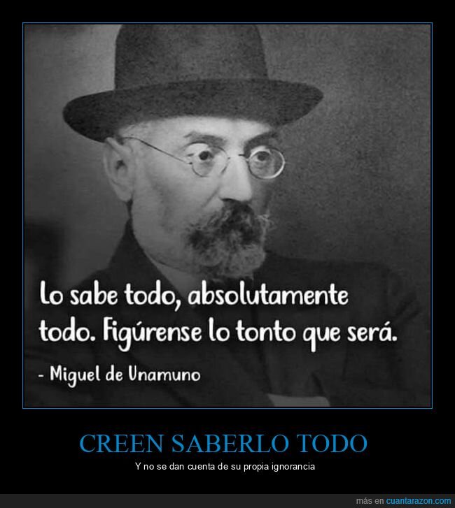 saber,tonto,unamuno