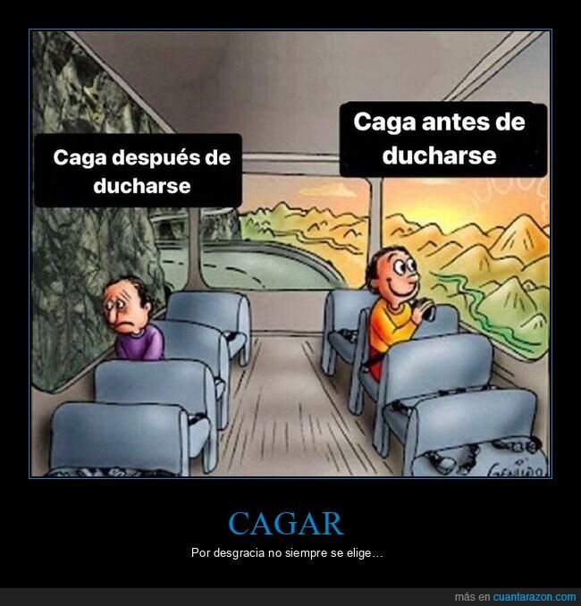 cagar,ducharse