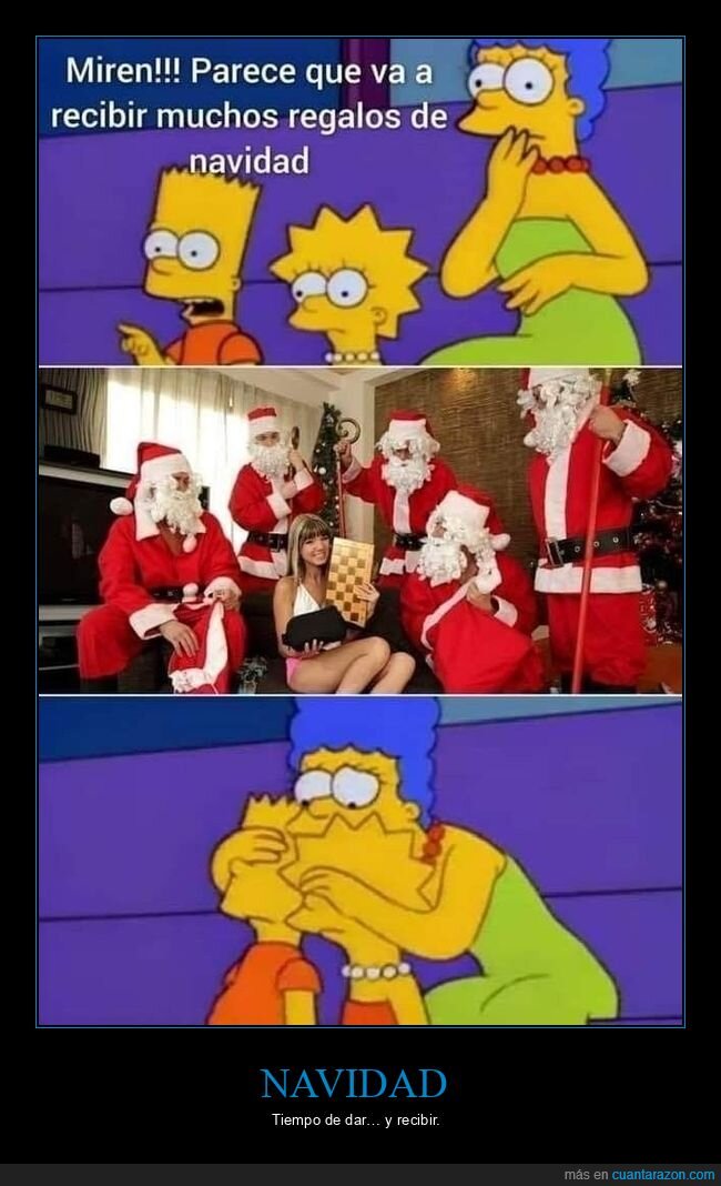 navidad,papá noel,simpsons