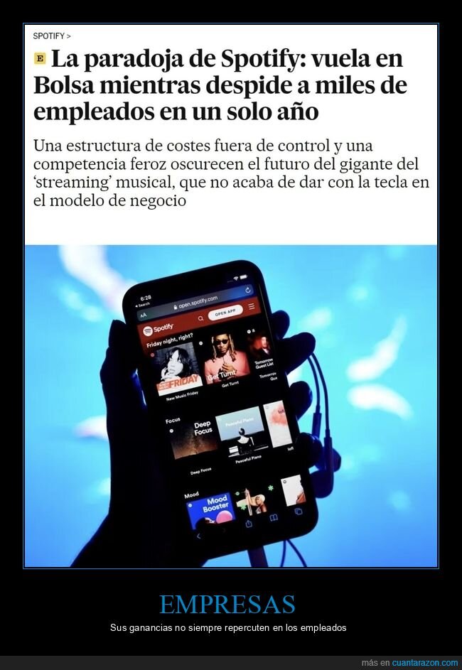 spotify,bolsa,despidos