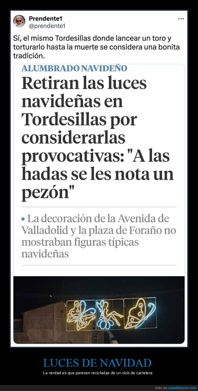 hadas,luces navideñas,retirar,tordesillas