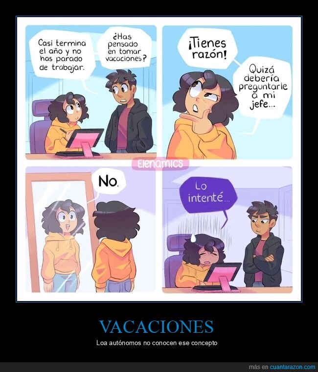 vacaciones,trabajar,preguntar,jefe,autónomos