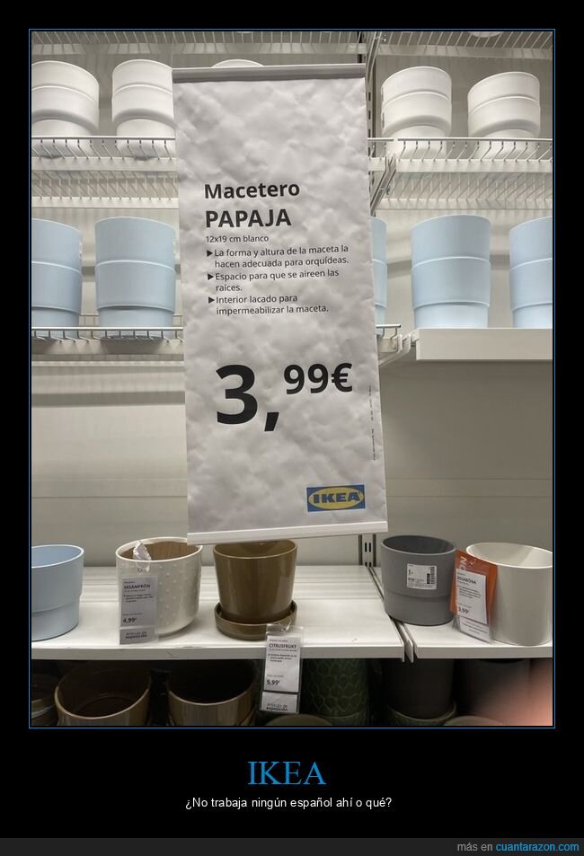 papaja,macetero,ikea