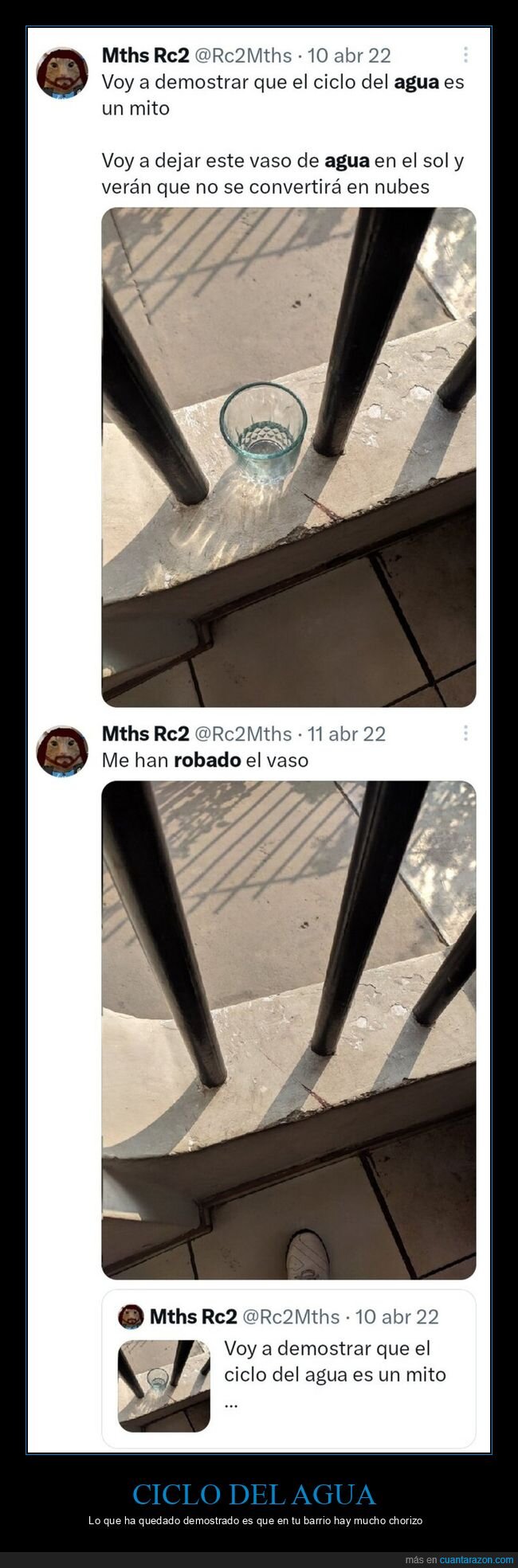 ciclo del agua,vaso,robar