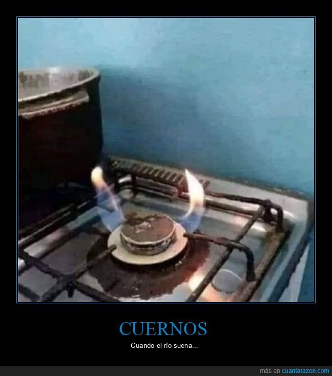 cuernos,fuego,cocina