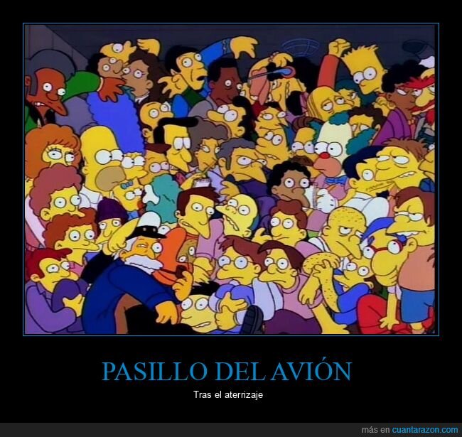 simpson,acumulado,pasillo,avion