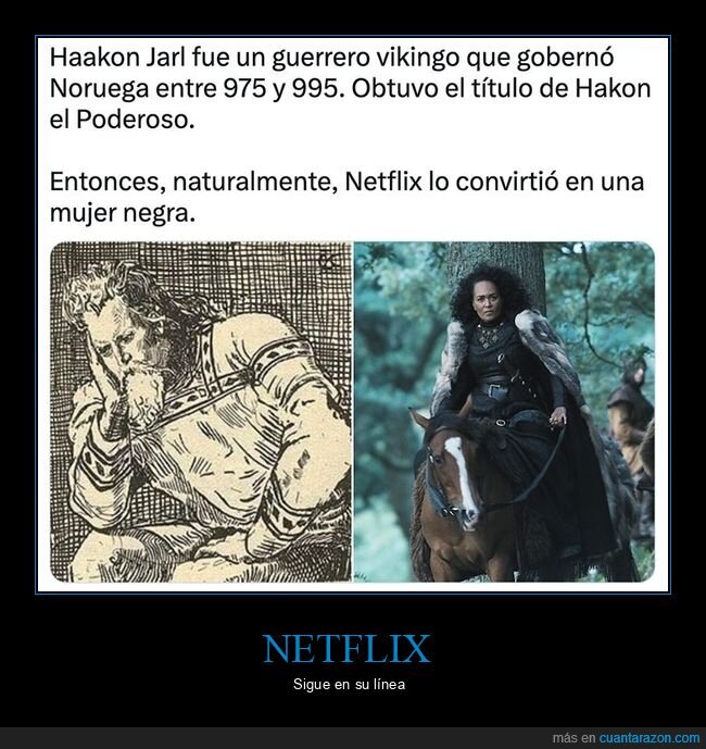 haakon jarl,vikingo,netflix,mujer,negra