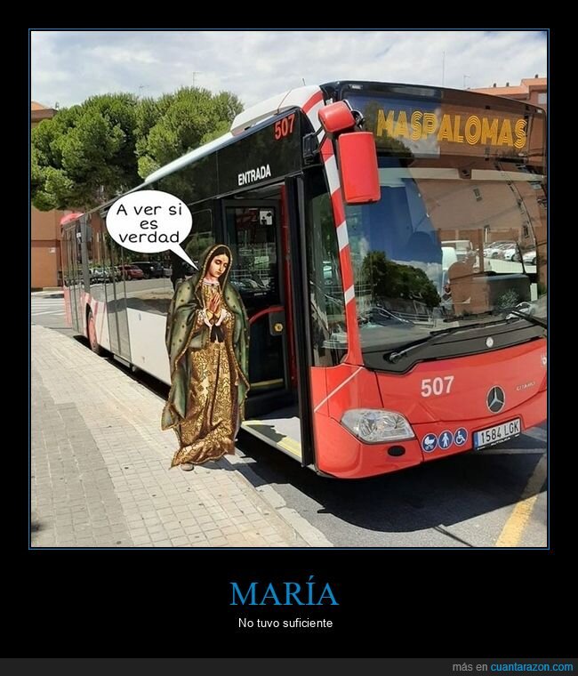 autobús,maspalomas,virgen