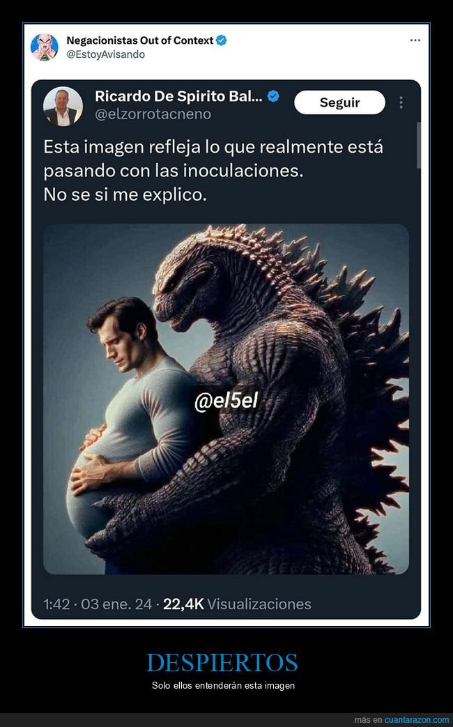 embarazado,godzilla,henry cavill,negacionistas,wtf