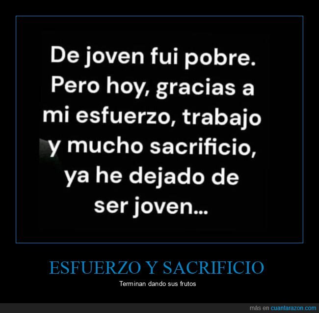 joven,pobre,esfuerzo,sacrificio