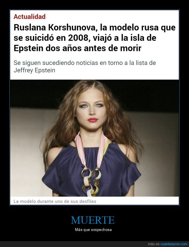 muerte,modelo,ruslana korshunova