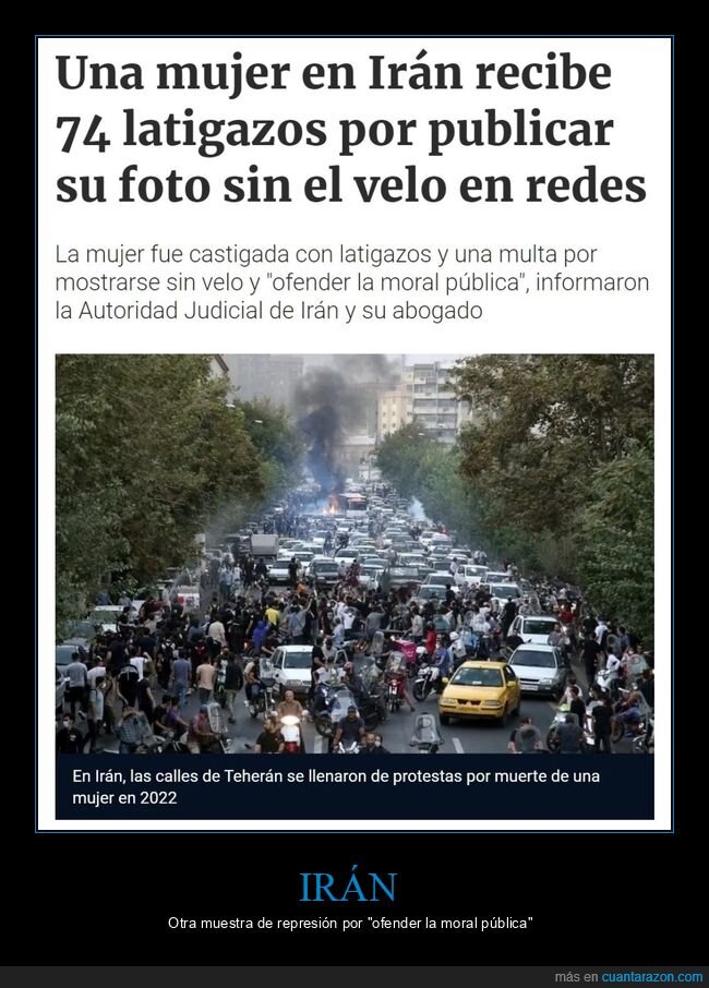 irán,latigazos,velo