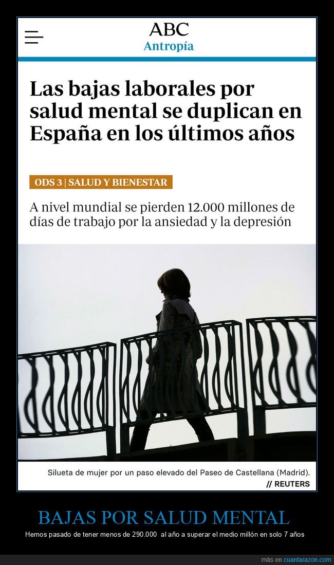 salud mental,bajas