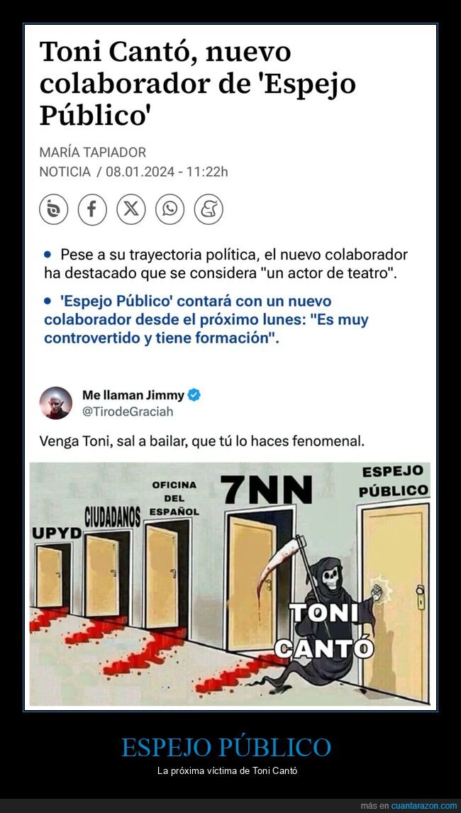 colaborador,espejo público,toni cantó