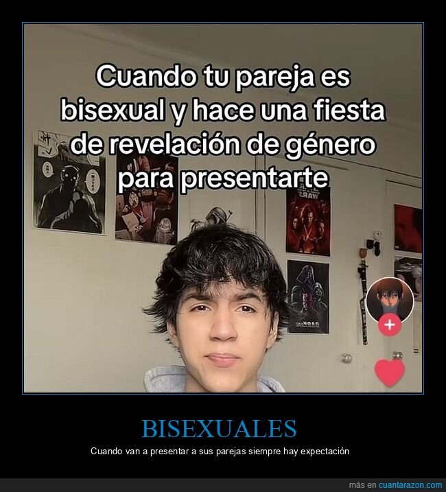 pareja,bisexual,revelación de género