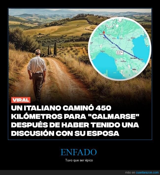 italiano,caminar,discusión,esposa