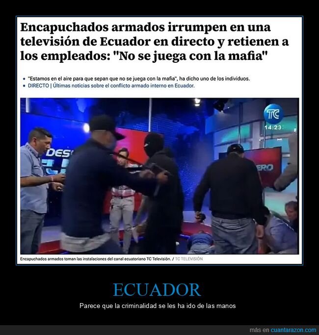 ecuador,mafia,televisión