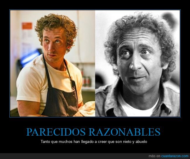 jeremy allen white,gene wilder,parecidos