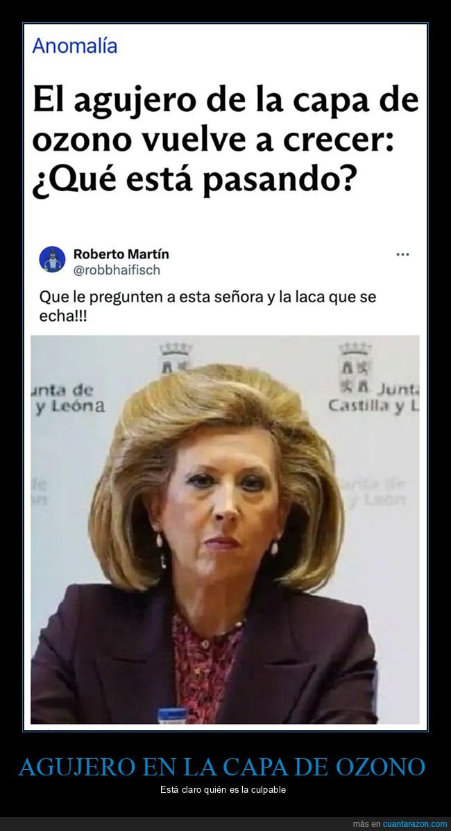 capa de ozono,peinado,políticos