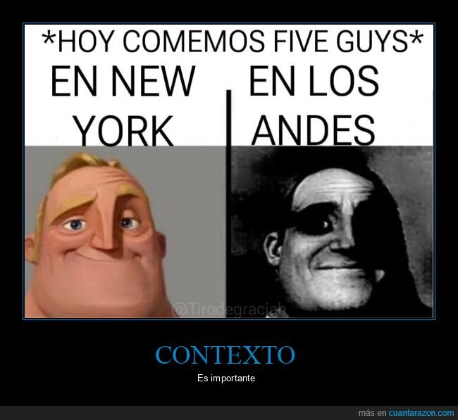 comer,five guys,nueva york,los andes
