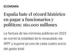 Enlace a Récord de gasto en nóminas