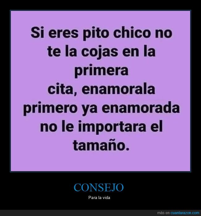 consejo,enamorar,importar,tamaño