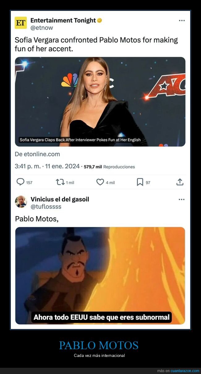 acento,eeuu,pablo motos,sofía vergara