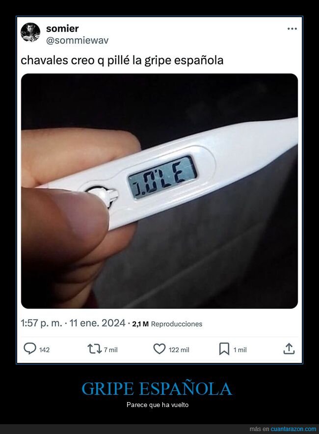 absurder,gripe española,ole,termómetro