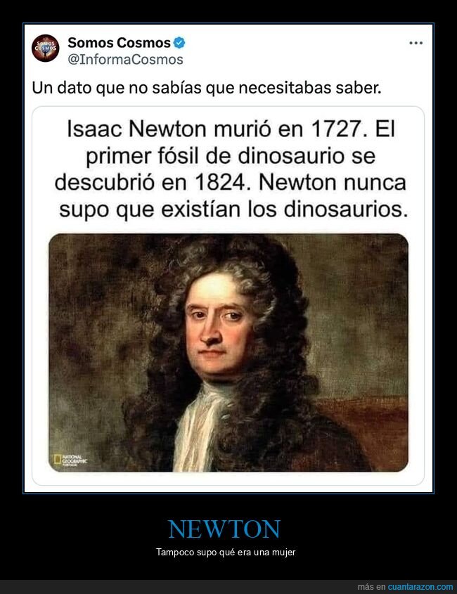 dinosaurios,newton