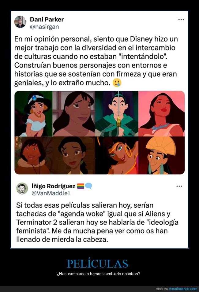 aliens,disney,películas,vasquez,woke