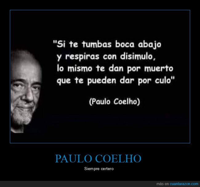 muerto,paulo coelho,tumbarse